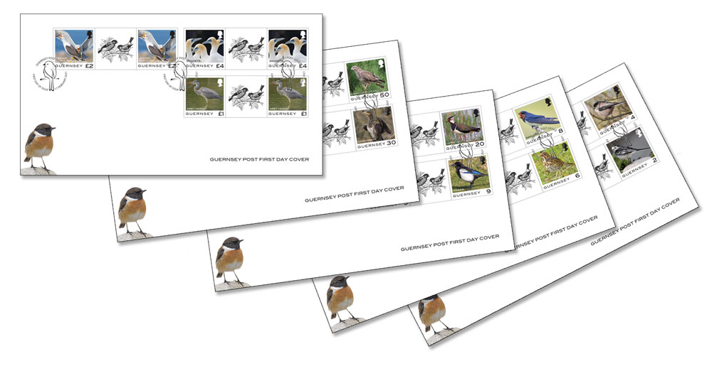 First Day Cover Gutter Pairs x 5